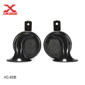 Waterproof Auto Horn 12V Car Horn Loud Dual-Tone Electric Snail Horn Kit Universal for Any 12V Vehicles Black